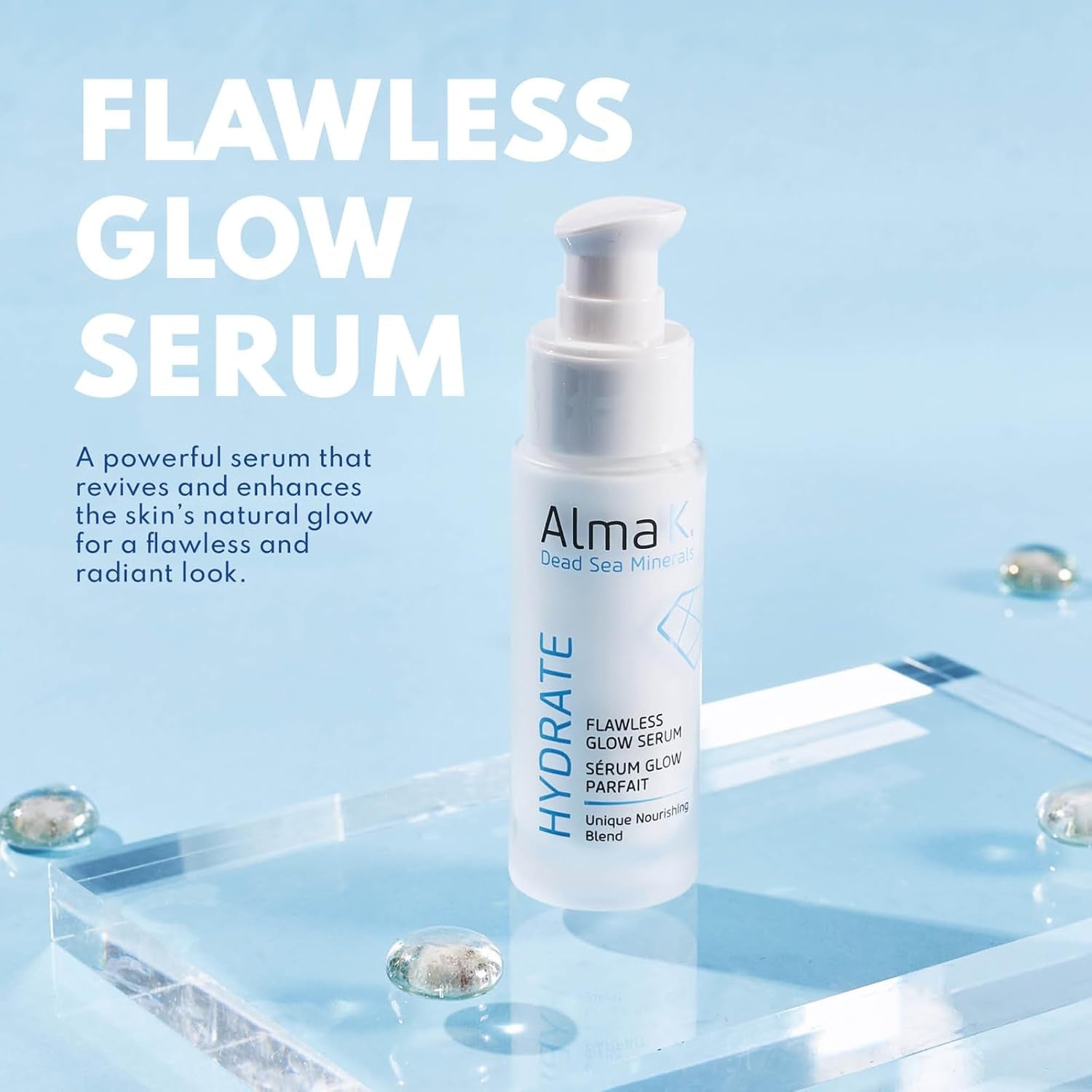 Flawless Glow Serum - Face Serum for Women - Skin Brightening Serum - Facial Serum with Aloe Vera - Hydrating Serum for Dry Skin - 1 Oz