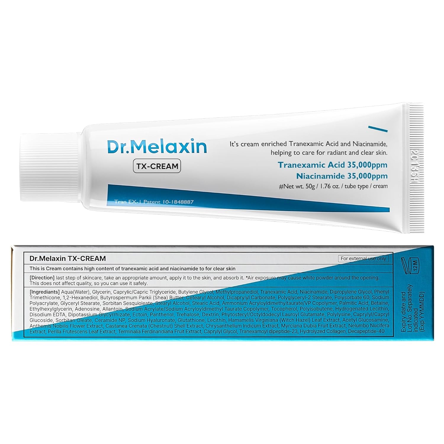 GlowFade™ TX Tranexamic Acid Cream – Korean Anti-Pigmentation & Freckle Corrector for Clear, Even-Toned Skin (50ml)