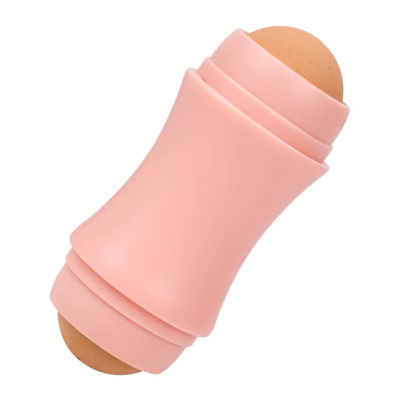 MatteGlow™ Volcanic Oil-Absorbing Roller – 2-Ball Reusable Face Tool for Shine-Free, Fresh Skin Anytime