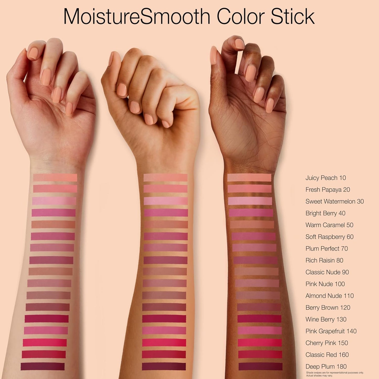Moisture Smooth Color Stick for Lips, Moisturizing and Conditioning Lipstick with a Balm-Like Formula, Nourishing Shea Butter and Fruit Extracts, 120 Berry Brown.011 Oz (Pack of 1)