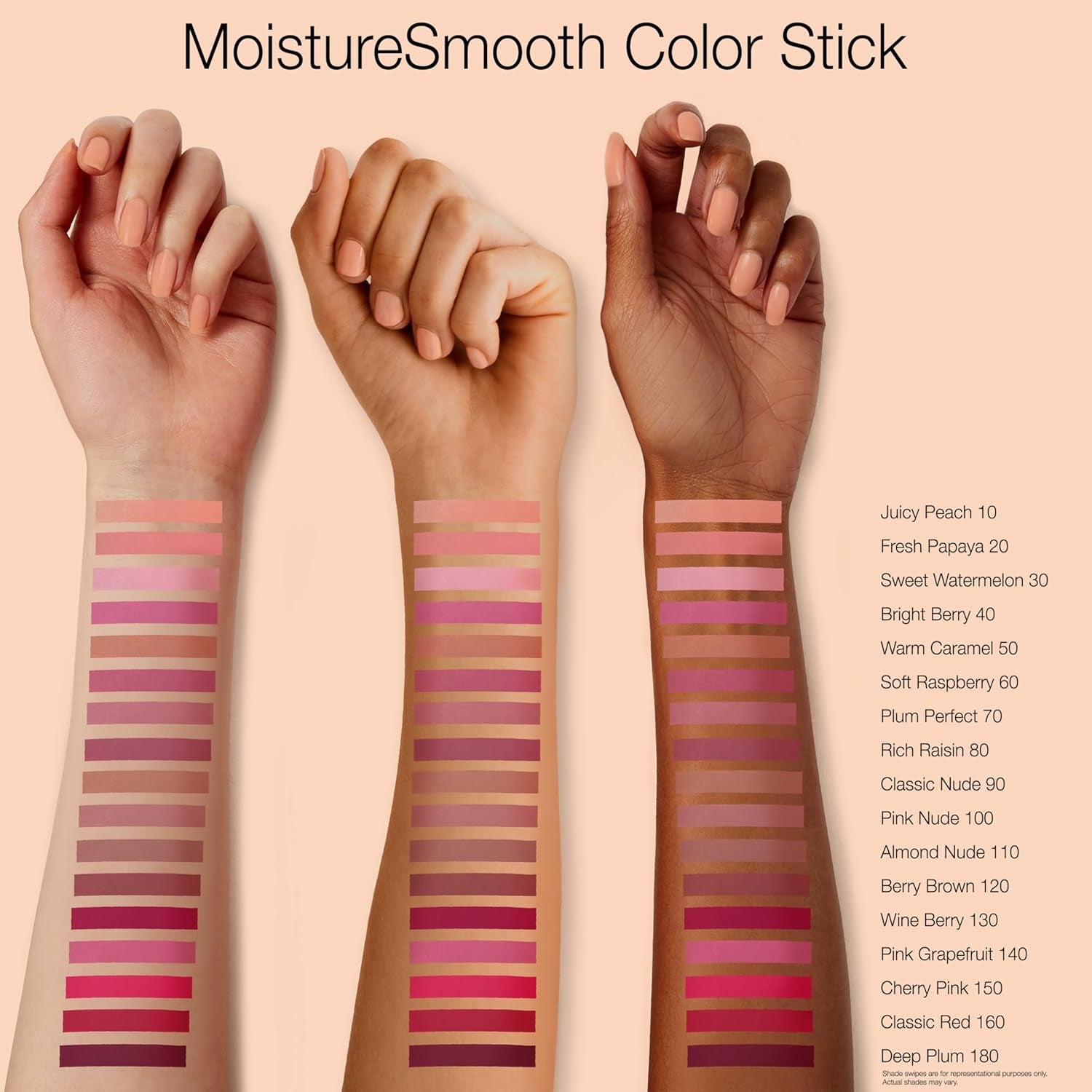 Moisture Smooth Color Stick for Lips, Moisturizing and Conditioning Lipstick with a Balm-Like Formula, Nourishing Shea Butter and Fruit Extracts, 120 Berry Brown.011 Oz (Pack of 1)
